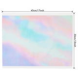 Disposable Table Mats, Linen Feel Airlaid  Paper Placemat Rainbow, Eco Friendly Dining  Placemat Party, Wedding, Restaurant, 43cm x 33cm, Pack of 50