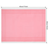 Disposable Table Mats, Linen Feel Airlaid  Paper Placemat Pink, Eco Friendly Dining  Placemat Party, Wedding, Restaurant, 43cm x 33cm, Pack of 50