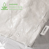 2PCS Washable Kraft Paper Bags Grey Eco-friendly Reusable Paper Bags Storage Bag for Fruits Bread Vegetables Plants