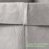 2PCS Washable Kraft Paper Bags Grey Eco-friendly Reusable Paper Bags Storage Bag for Fruits Bread Vegetables Plants