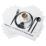 Buddha Disposable Table Mats, Linen Feel Airlaid  Paper Placemat White, Eco Friendly Dining  Placemat Party, Wedding, Restaurant, 43cm x 33cm, Pack of 50