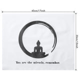Buddha Disposable Table Mats, Linen Feel Airlaid  Paper Placemat White, Eco Friendly Dining  Placemat Party, Wedding, Restaurant, 43cm x 33cm, Pack of 50