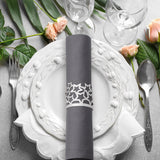 MORGIANA 50pcs Shiny Star Paper Napkin Rings Gold Disposable Napkin Rings for Wedding Party Christmas