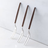 6 Pieces Fruit Forks Sets Retro Dessert Fork 304 Stainless Steel Forks
