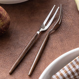 6 Pieces Fruit Forks Sets Retro Dessert Fork 304 Stainless Steel Forks