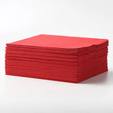 MORGIANA Airlaid Red Napkins Linen Feel Christmas Paper Napkins Disposable Red Serviettes, 40 x 40cm, Pack of 50