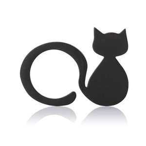 Morgiana 20pcs Paper Napkin Rings Black Cat Design Table Decoration Cat Card