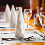 MORGIANA Airlaid White Napkins White Paper Linen Feel Napkins Disposable Serviettes, 40 x 40cm, Pack of 50