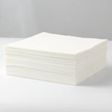 MORGIANA Airlaid White Napkins White Paper Linen Feel Napkins Disposable Serviettes, 40 x 40cm, Pack of 50