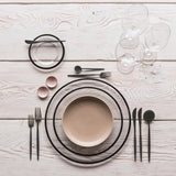 4 Pieces Matt Flatware set 18/11 Stainless Steel Cutlery set Black