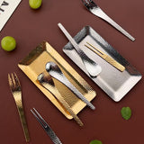 304 Stainless Steel Knife and Fork set Gold Coffee Spoons Dessert Spoon Fruit Fork Dessert Flatware Set