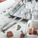 2 Pieces Creative Small Clip Stainless Steel Sugar Clips Ice Clip Restaurant Home Food Small Clip