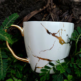 Golden Marble Ceramic Mugs White Cups Black Mugs Afternoon Tea Cups Milk Cups Coffee Cup