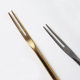 6 pieces 304 Matte Dessert Forks Stainless Steel Dessert Fork Gold Fruit Forks Japanese Style Afternoon Tea