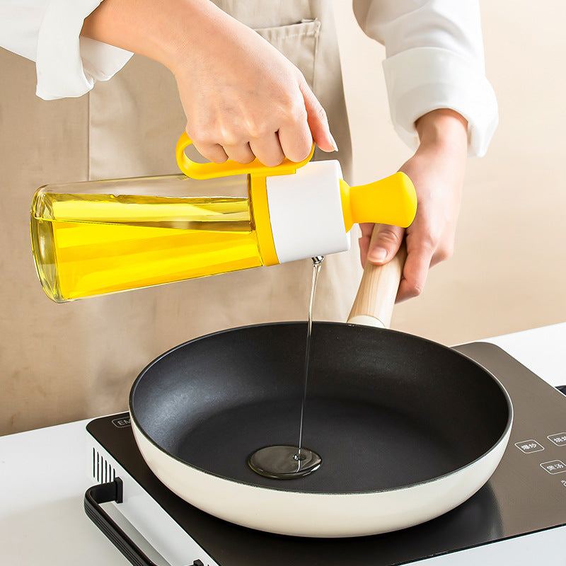 Transparent Glass Oil Pot, Soy Sauce Vinegar Seasoning Bottle, Silicon –  morgianatableware