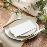 50PCS Disposable White Napkins, Linen Feel Guest Hand Towels White Airlaid Paper Napkins,Cloth-like Napkin for Guest Bathroom、Christmas、Kitchen、Wedding、Party、Dinner