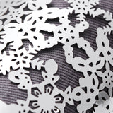 MORGIANA 50pcs Shiny Snow Paper Napkin Rings Gold Disposable Napkin Rings for Wedding Party Christmas