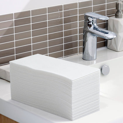 50PCS Disposable White Napkins, Linen Feel Guest Hand Towels White Airlaid Paper Napkins,Cloth-like Napkin for Guest Bathroom、Christmas、Kitchen、Wedding、Party、Dinner
