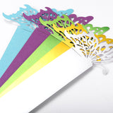 MORGIANA 50 Pieces Butterfly Paper Napkin Rings, Disposable Napkin Rings for Weddings Party Serviette Table Decoration