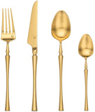 4 Pieces Matt Flatware set Colorful Stainless Steel Gold Cutlery set Tableware set