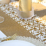 MORGIANA Vintage Disposable Paper Table Runners Brown Airliad Paper Table placemats for Party Wedding