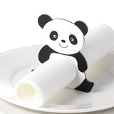 Morgiana 20pcs Paper Napkin Rings Creative Panda Table Decoration Cartoon Napkin Rings