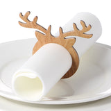 MORGIANA 20pcs Deer Paper Napkin Rings Chirstmas Napkin Rings