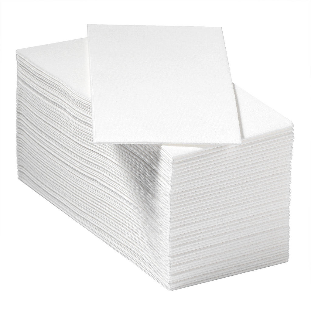 50PCS Disposable White Napkins, Linen Feel Guest Hand Towels White Air –  morgianatableware