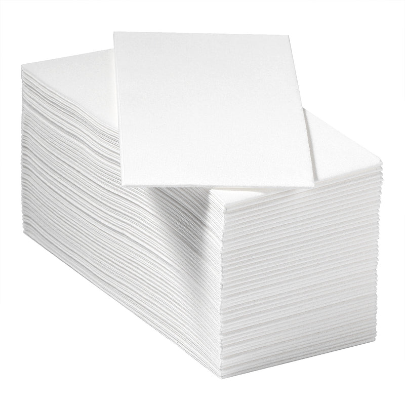 50PCS Disposable White Napkins, Linen Feel Guest Hand Towels White Airlaid Paper Napkins,Cloth-like Napkin for Guest Bathroom、Christmas、Kitchen、Wedding、Party、Dinner