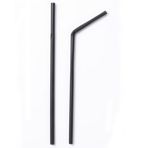 MORGIANA PLA straws, disposable compostable straws for plants, plant-based flexible degradable straws, 100 packs of environmentally friendly straws