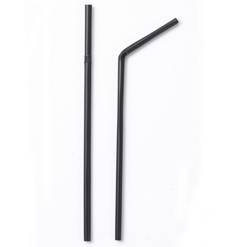 MORGIANA PLA straws, disposable compostable straws for plants, plant-based flexible degradable straws, 100 packs of environmentally friendly straws